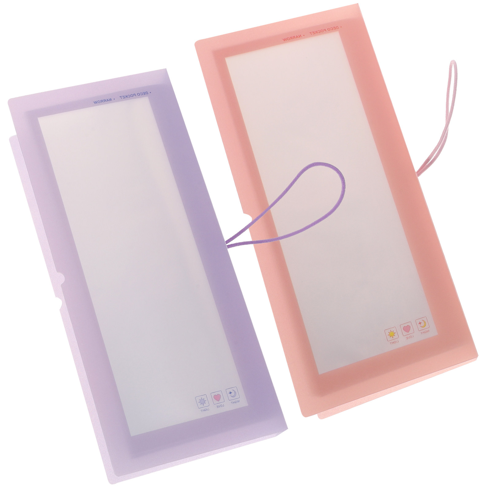 Stationery Books - 2 pièces, album de rangement transparent
