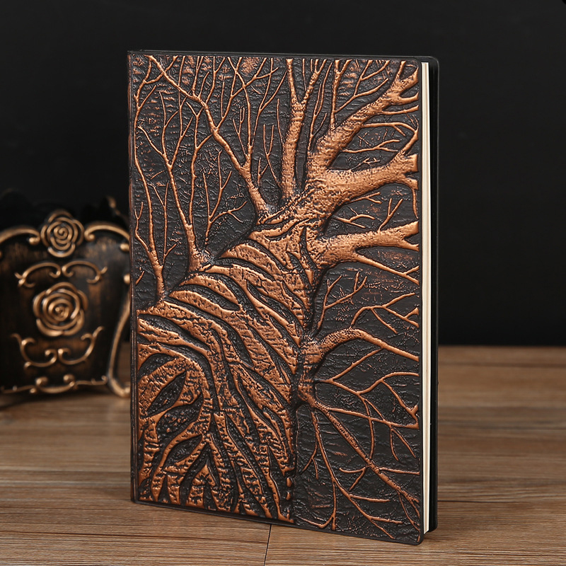 Vintage Leather Journal Notebook - Carnet en cuir PU Vintage Big