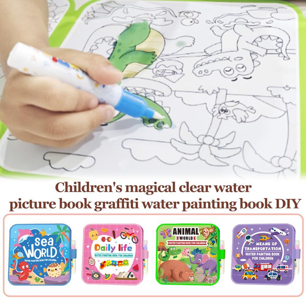 Livre de dessin à l'eau magiqu - Reusable Water Magic Coloring Book avis et prix